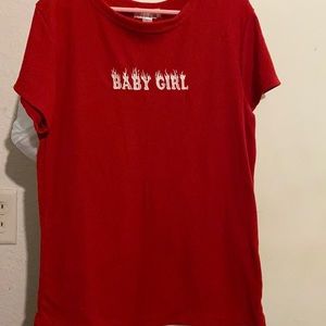 Very comfortable, cute, nice textures, color or shirt is red, large in kids!